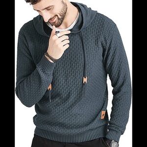New Mens Hoodie Sweater Ribbed Stretchable Heat Lasting Multiple Sizes